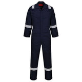 Portwest Araflame Silver Coverall AF73 - Navy - Customisable Coveralls