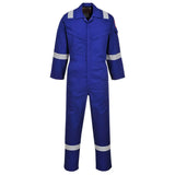 Portwest Araflame Silver Coverall AF73 - Royal Blue - Customisable Coveralls