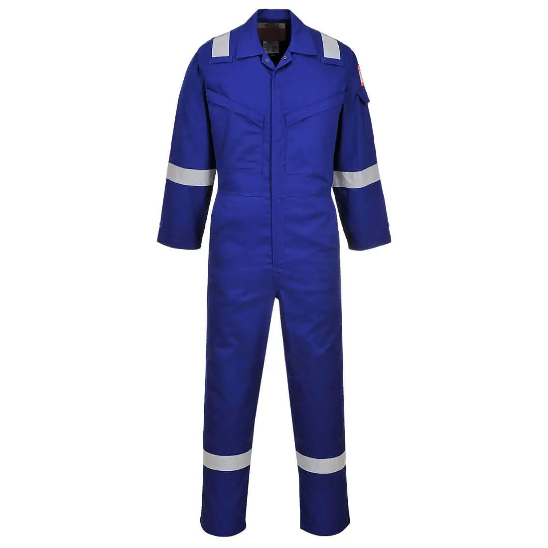 Portwest Araflame Silver Coverall AF73 - Royal Blue - Customisable Coveralls