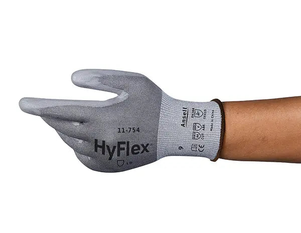 Ansell Hyflex Gloves An11 754 N - Grey - Customisable Cut Resistant