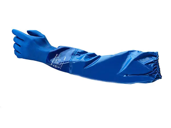 Ansell Alphatec Pvc Sleeve Glove An23 201 - Blue - Customisable PVC