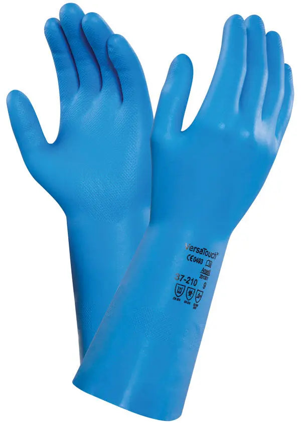 Ansell Versatouch Glove An37 210 N - Blue - Customisable Nitrile