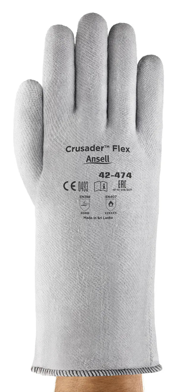 Ansell Crusader Flex Glove An42 474 - Grey XL - Customisable Heat Resistant