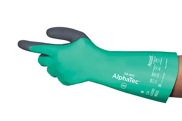 Ansell Alphatec Gauntlet Glove An58 005 - Green - Customisable Welders Gauntlets