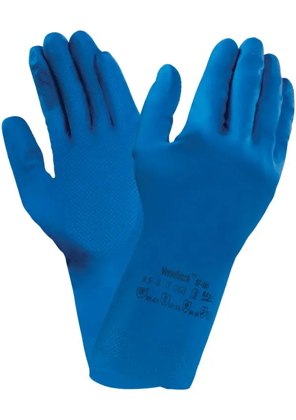 Ansell Versatouch Glove An87 195 - Blue - Customisable Latex