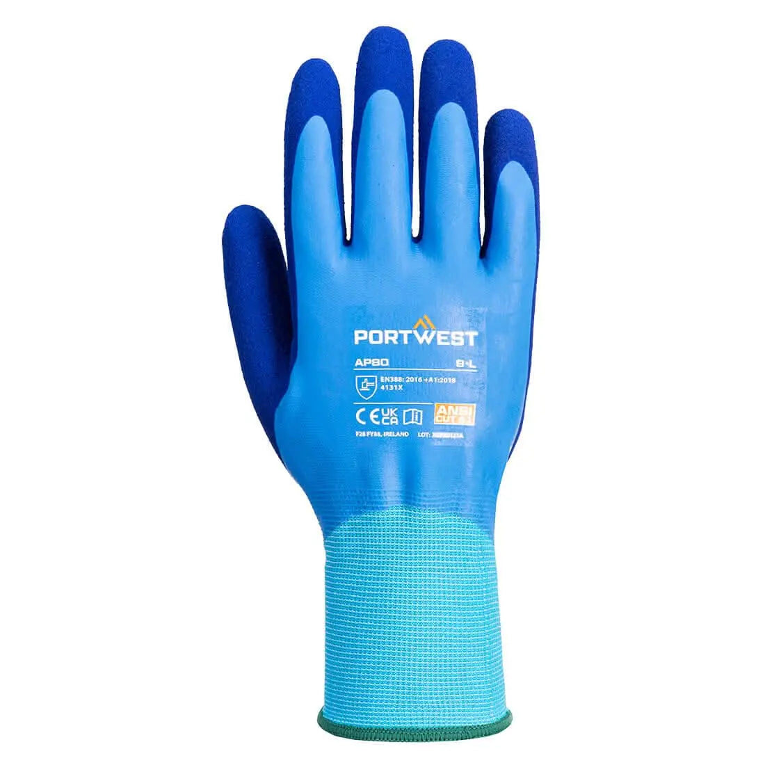 Portwest AP80 Liquid Pro Gloves 12 Pairs - Blue - Customisable Hand Protection