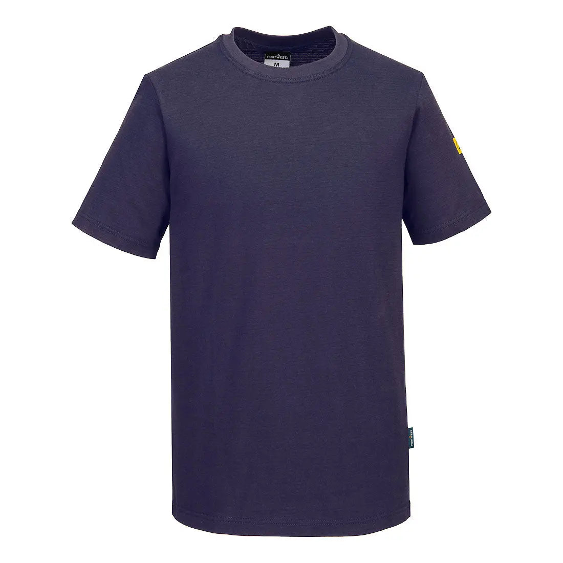 Portwest Anti-Static ESD T-Shirt S/S as20 - Navy - Customisable T-Shirts
