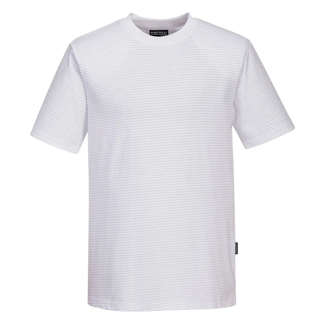 Portwest Anti-Static ESD T-Shirt S/S as20 - White - Customisable T-Shirts