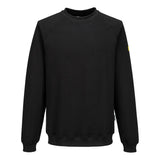 Portwest Anti-Static ESD Sweatshirt as24 - Black - Customisable Sweatshirts