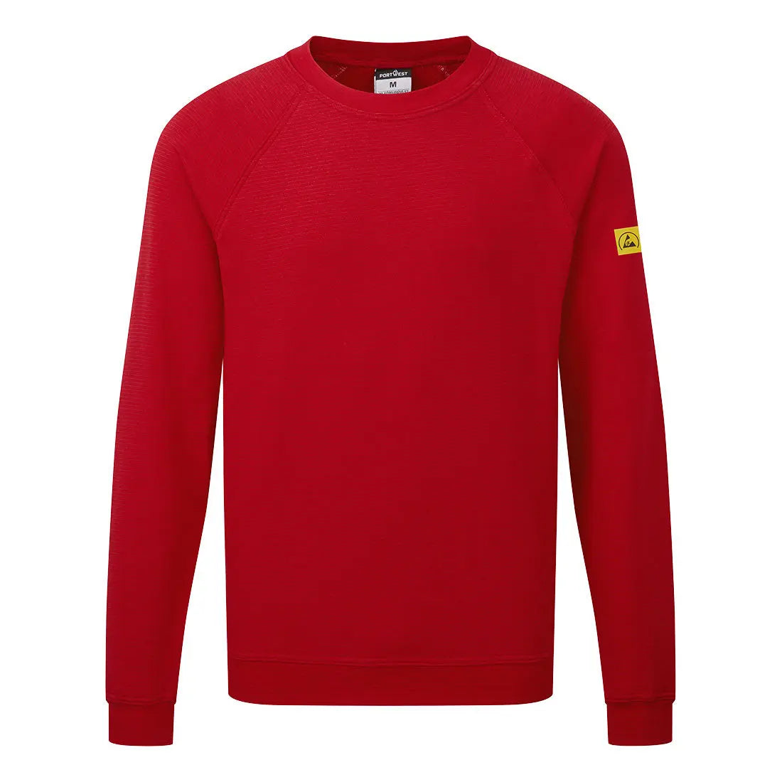 Portwest Anti-Static ESD Sweatshirt as24 - Deep Red - Customisable Sweatshirts