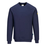 Portwest Anti-Static ESD Sweatshirt as24 - Navy - Customisable Sweatshirts