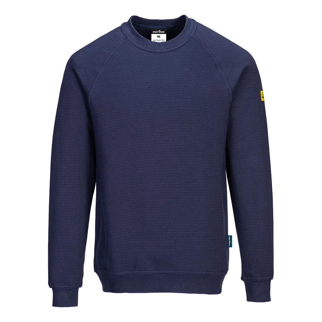 Portwest Anti-Static ESD Sweatshirt as24 - Navy - Customisable Sweatshirts
