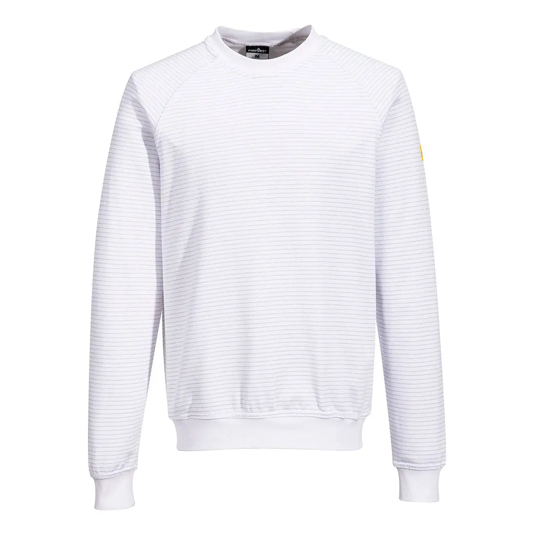 Portwest Anti-Static ESD Sweatshirt as24 - White - Customisable Sweatshirts