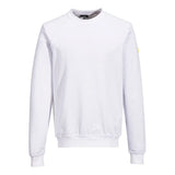Portwest Anti-Static ESD Sweatshirt as24 - White - Customisable Sweatshirts