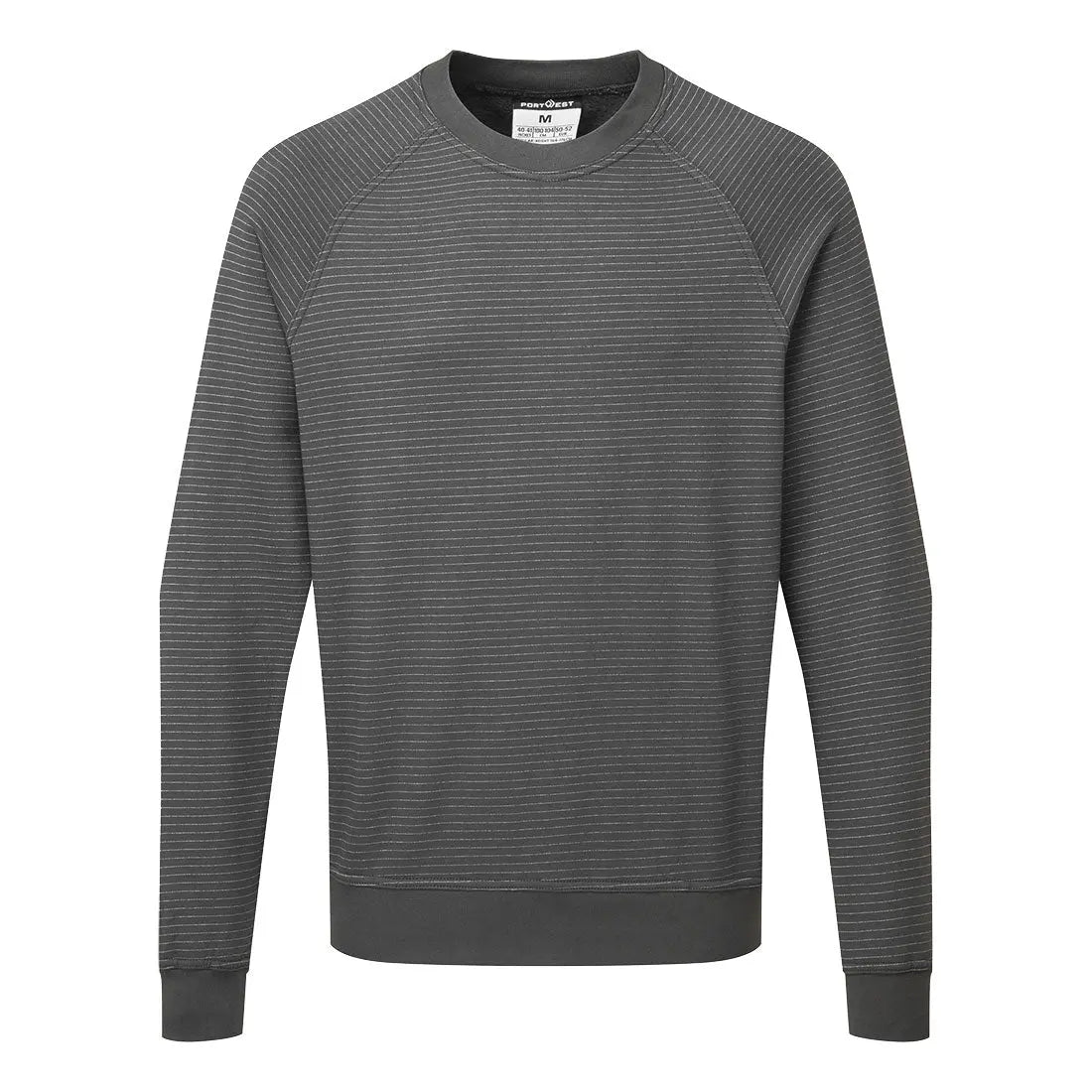 Portwest Anti-Static ESD Sweatshirt as24 - Zoom Grey - Customisable Sweatshirts