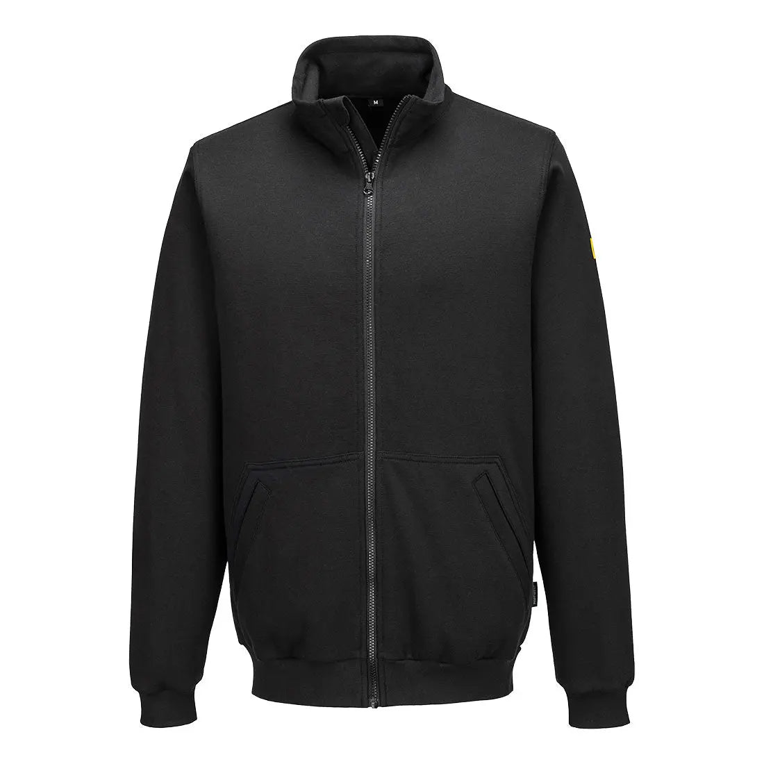 Portwest Anti-Static ESD Zip Sweatshirt - Black - Customisable