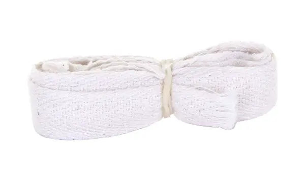Beeswift Apron Cotton Ties Mm X M At - White 12MM X 2M - Customisable Aprons