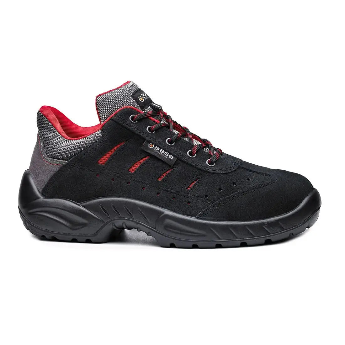 Portwest Toledo S1PL FO SR B0168 - Black Red - Customisable Shoes