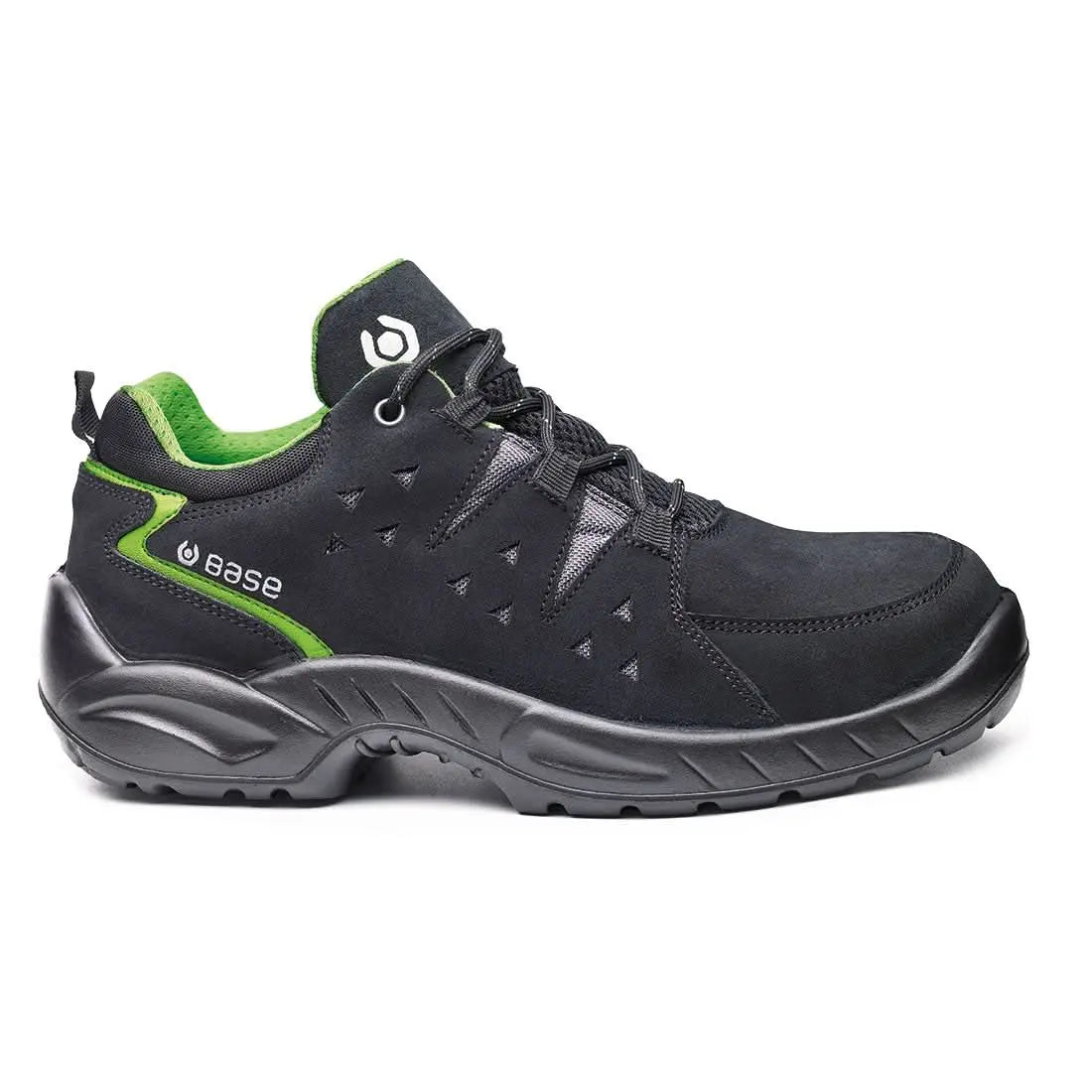 Portwest Harlem S1PL FO SR B0175 - Black Green - Customisable Shoes
