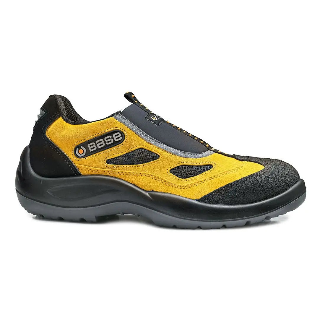Portwest Four Holes S1P SRC B0475 - Black Yellow - Customisable Shoes