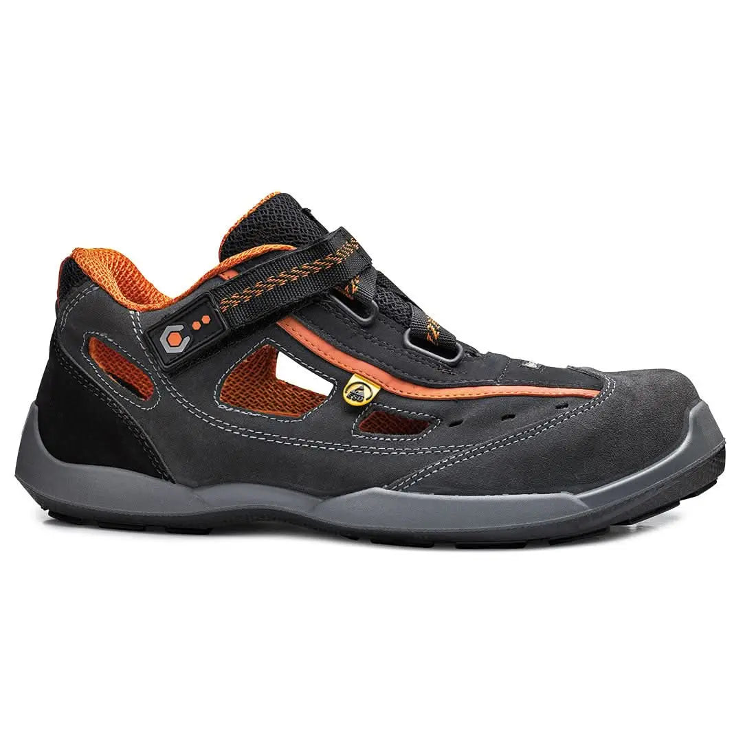 Portwest Aerobic S1P ESD SRC B0617 - Grey Orange - Customisable Shoes