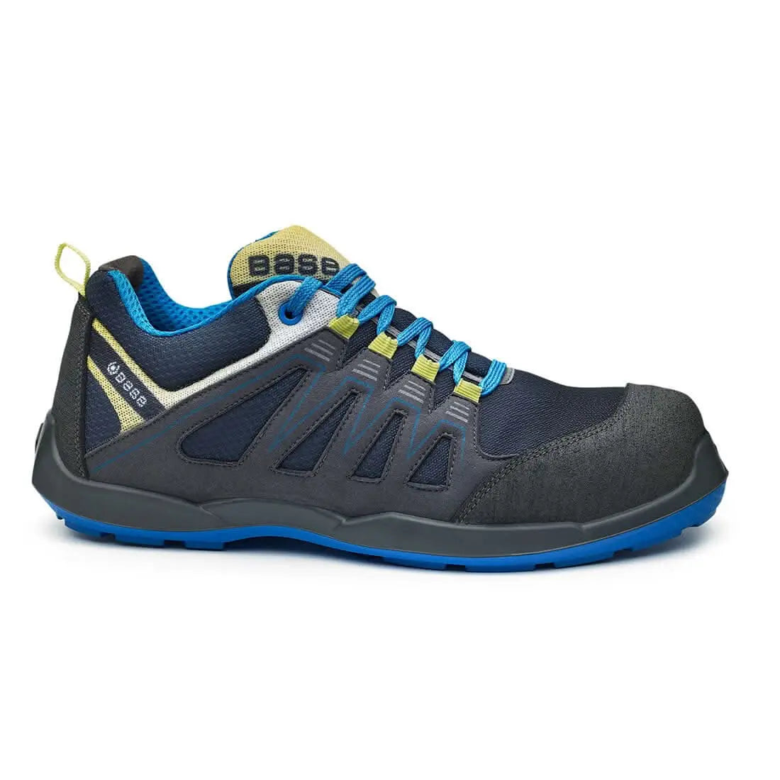 Portwest Paddle Shoe S1P SRC - Navy Yellow - Customisable Footwear