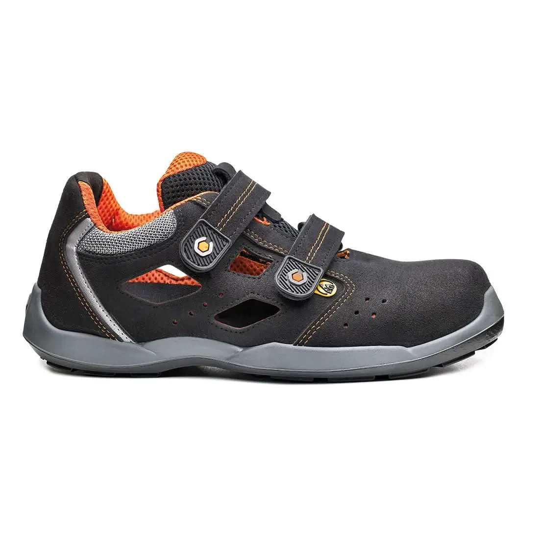 Portwest Judo S1P ESD SRC B0698 - Black Orange - Customisable Shoes