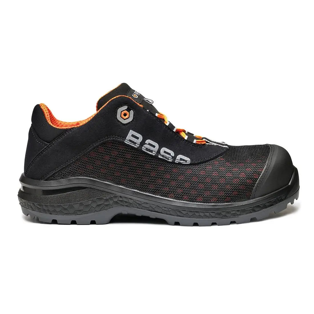 Portwest Be Fit S1P SRC B0878 - Black Orange - Customisable Shoes