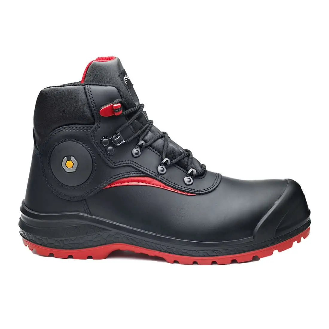 Portwest Be Stone S3 CR HRO CI HI AN SRC B0891 - Black Red - Customisable Shoes