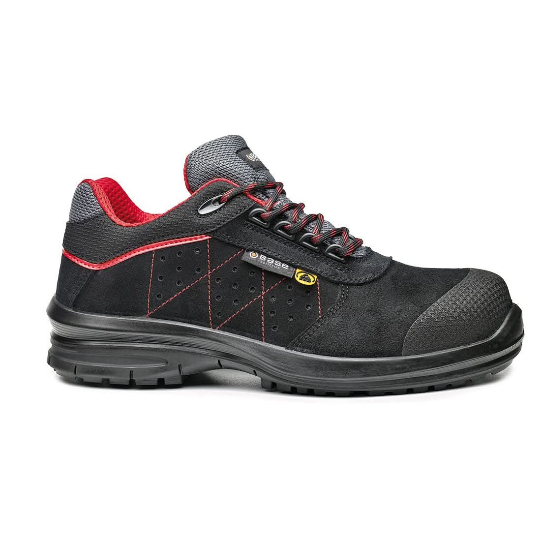 Portwest QuasarCursa S1P SRC - Black Red - Customisable Footwear