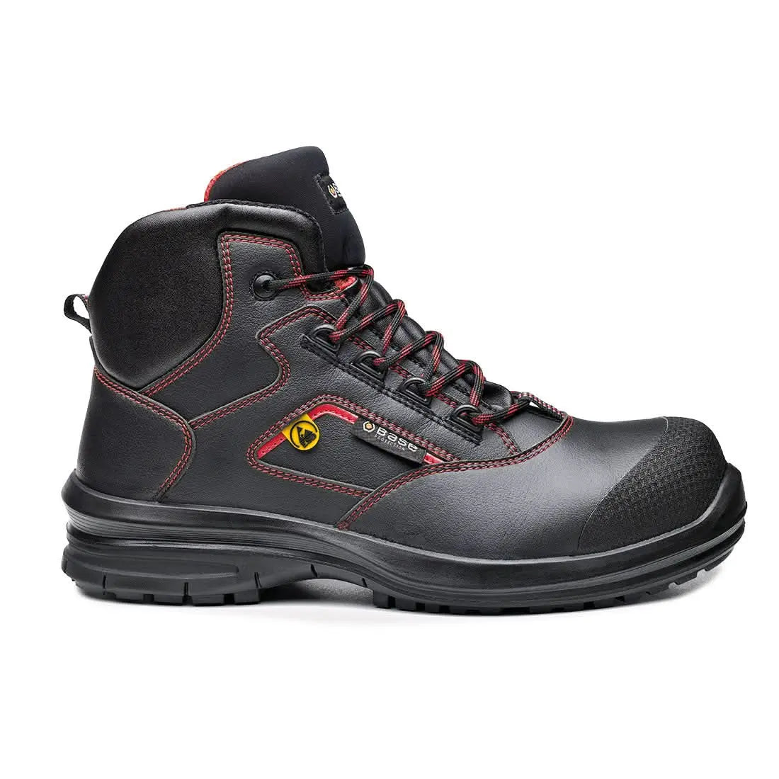 Portwest Matar Top S3 ESD SRC B0958 - Black Red - Customisable Shoes