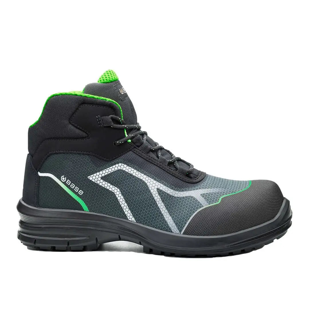 Portwest OREN TOP S3 SRC - Black Green - Customisable Footwear