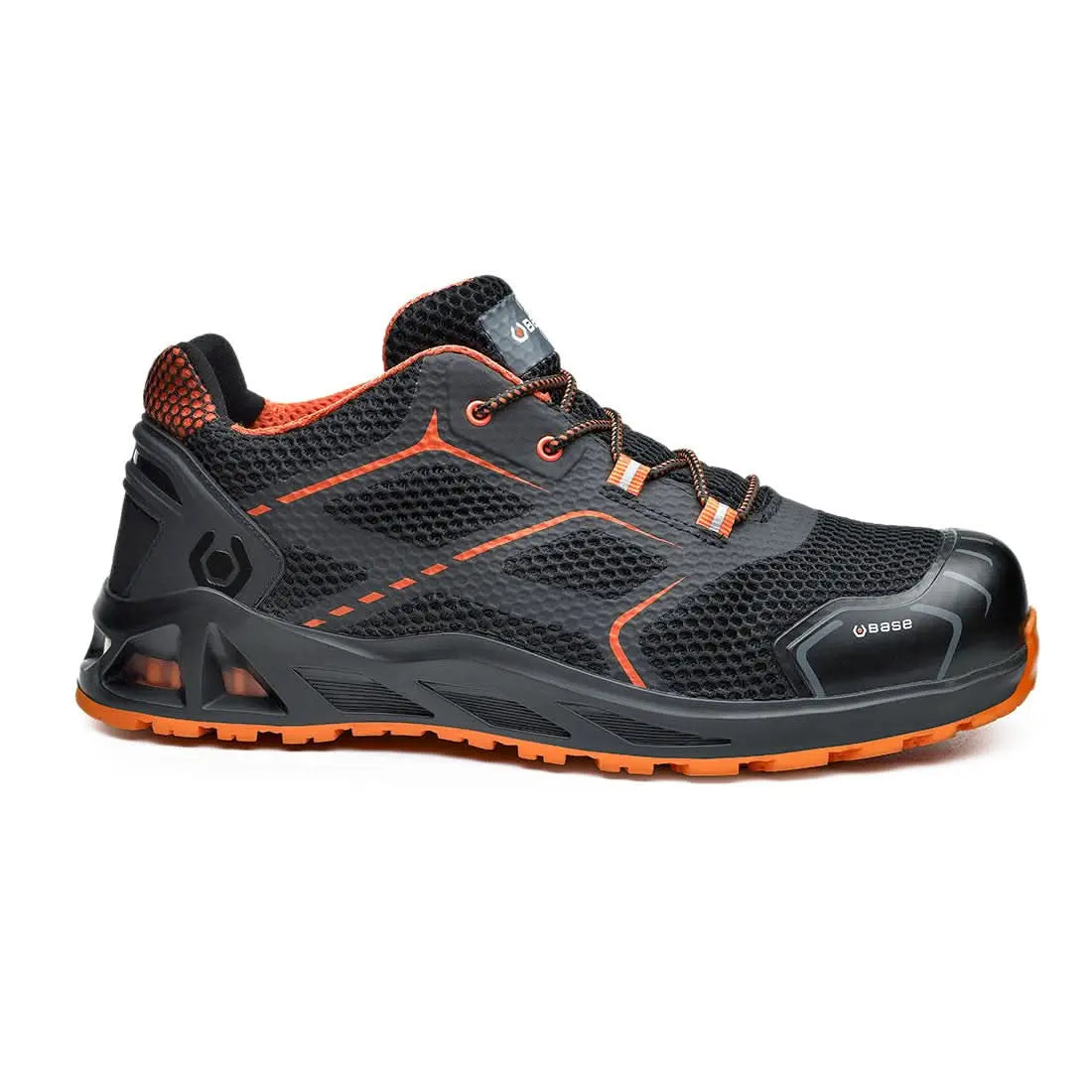 Portwest K StepK SpeedK MoveK Start S1P HRO SRC - Black Orange - Customisable Footwear
