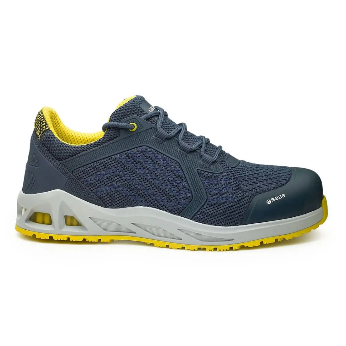 Portwest K Sprint Shoe S3 SRC - Navy Yellow - Customisable Footwear