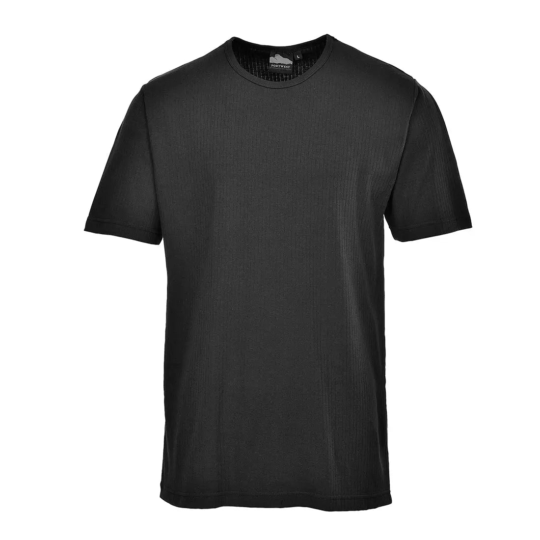 Portwest Thermal T-Shirt Short Sleeve - b120 - Black - Customisable T-Shirts