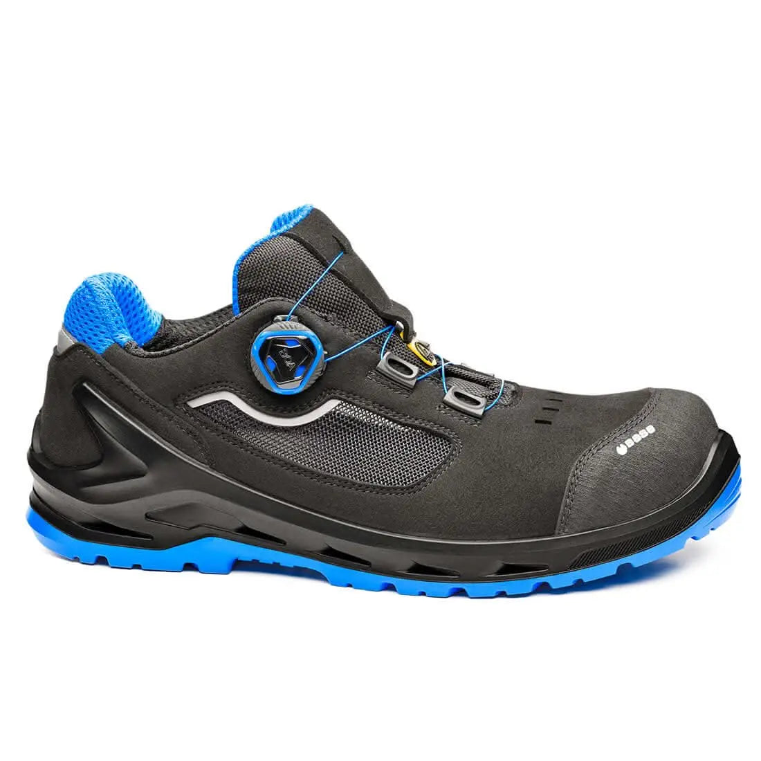 Portwest I Code Shoe S1P ESD SRC - Black Blue - Customisable Footwear