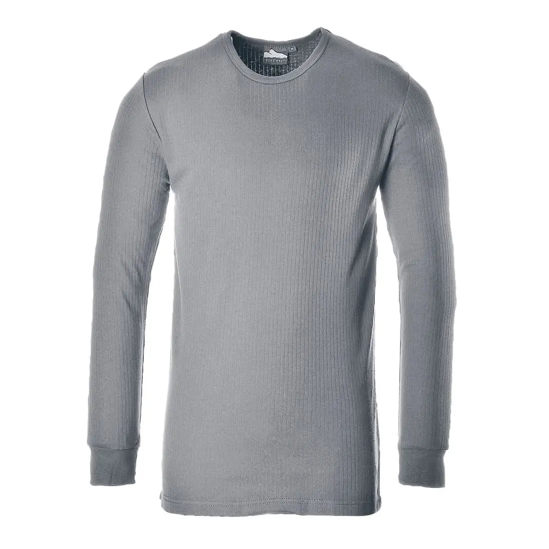 Portwest Thermal T Shirt Long Sleeve B123 - Grey - Customisable T-Shirts