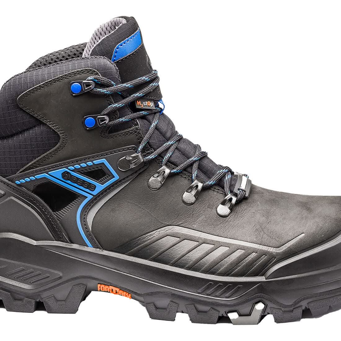 Portwest T Fort Mid S7S HRO CI HI LG FO SR - b1603 - Black Blue - Customisable Footwear