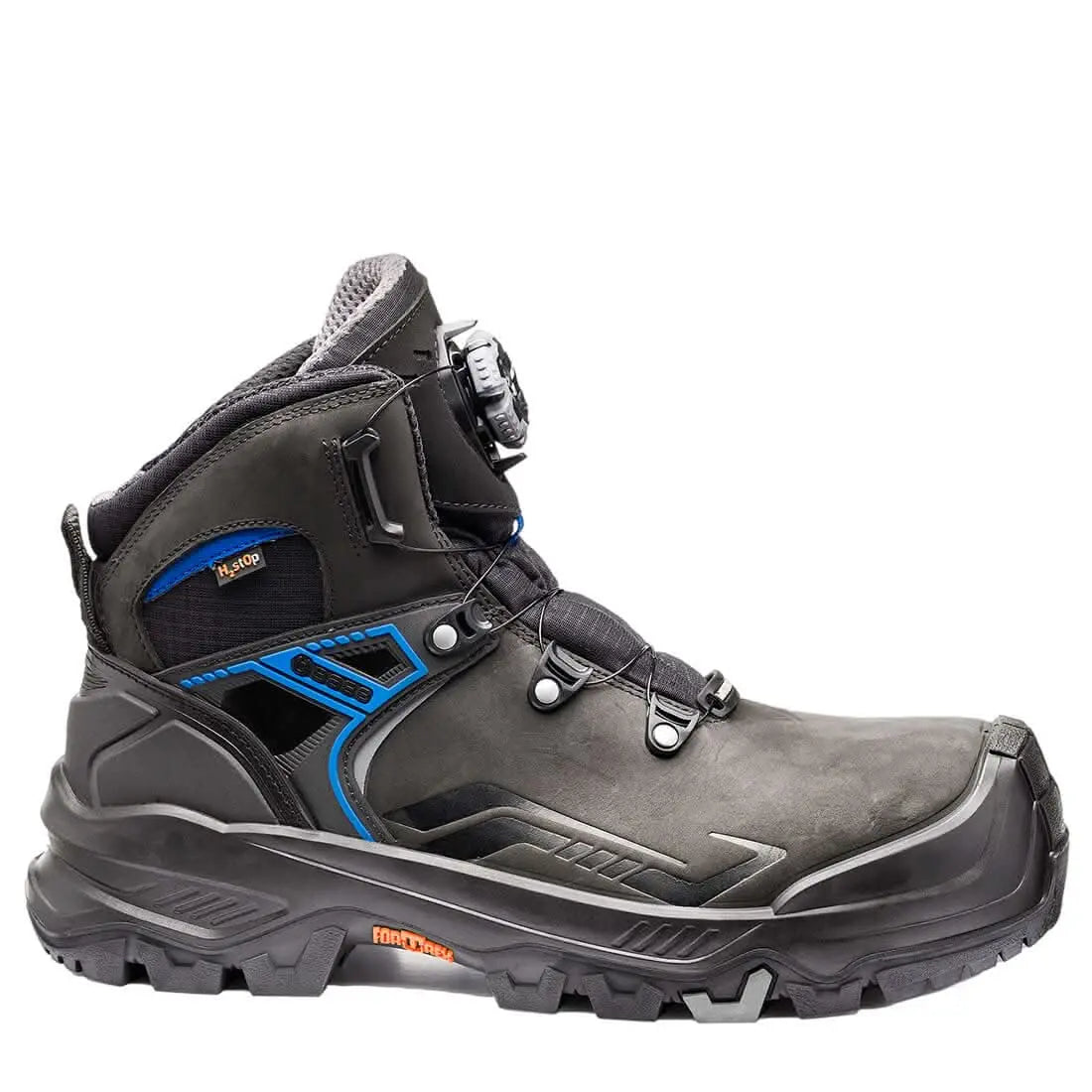 Portwest T Robust Mid BOA Safety Shoe B1605 - Black Blue - Customisable Footwear