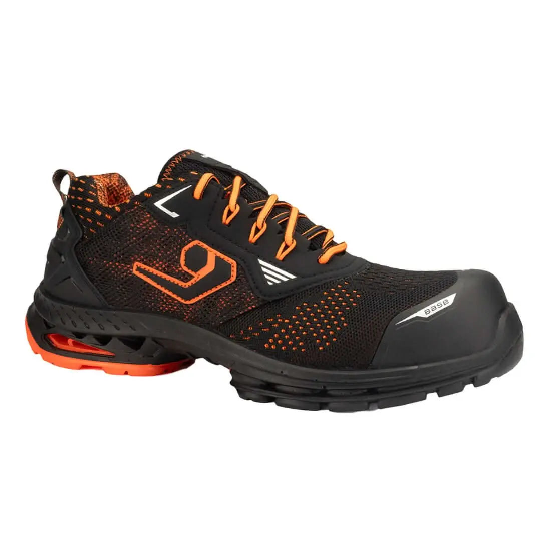 Portwest Berlin S1PS ESD LG SC FO SR - Black Orange - Customisable Footwear