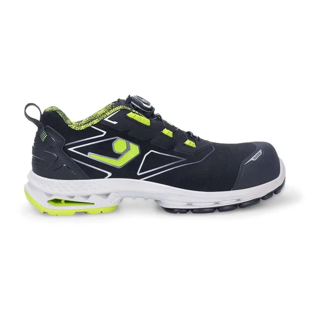 Portwest Helsinki S7S ESD LG SC FO SR BOA - Black Green - Customisable Footwear