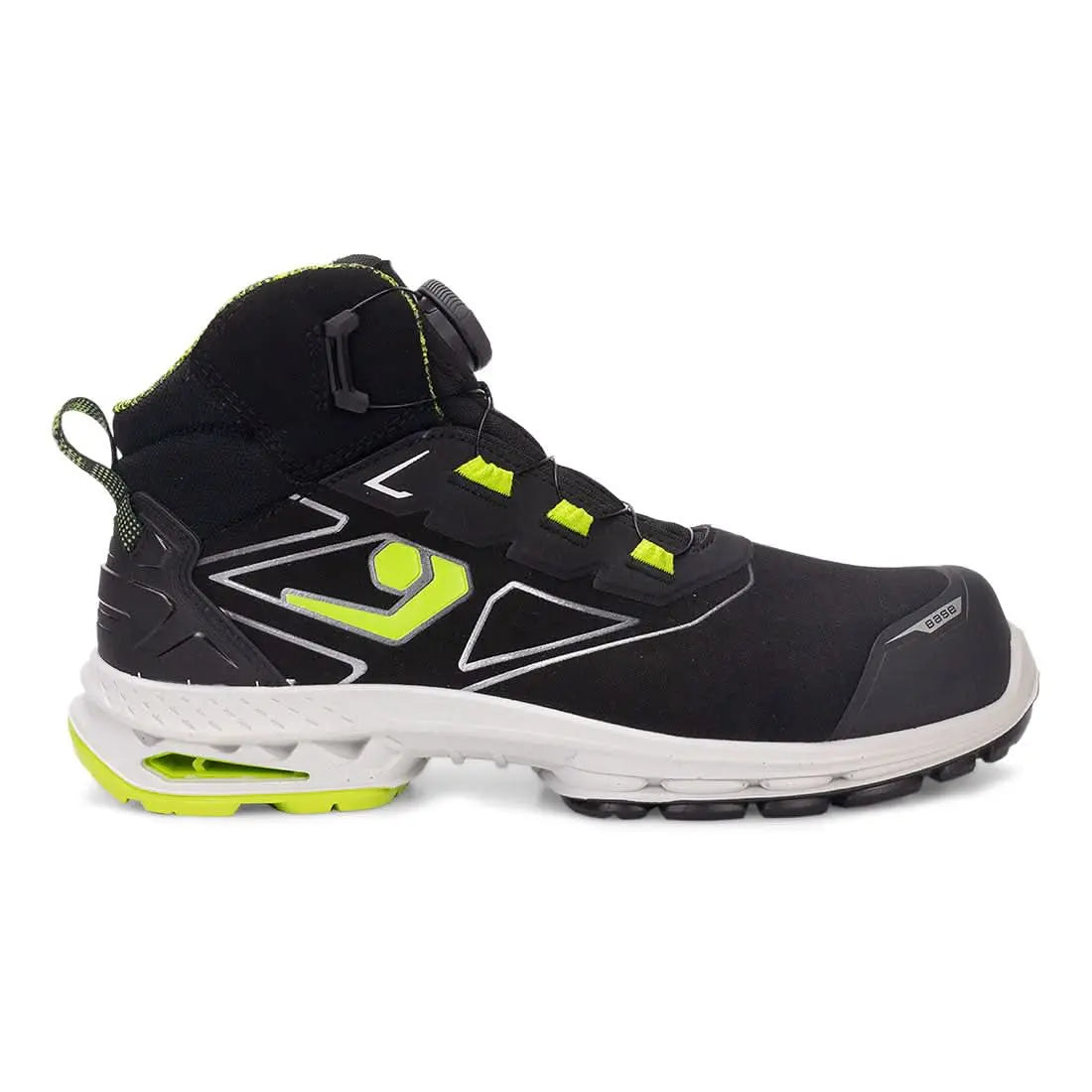 Portwest Copenhagen S7S ESD LG SC FO SR BOA - Black Green - Customisable Footwear