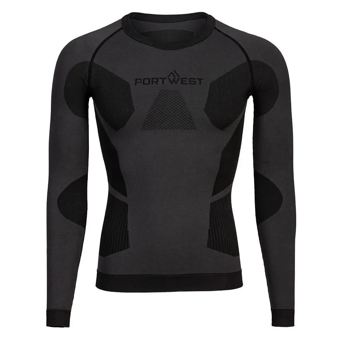 Portwest Dynamic Air Baselayer Top B173 - Charcoal - Customisable