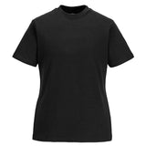 Portwest WomenS Cotton T Shirt SS B192 - Black - Customisable T-Shirts