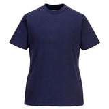 Portwest WomenS Cotton T Shirt SS B192 - Navy - Customisable T-Shirts