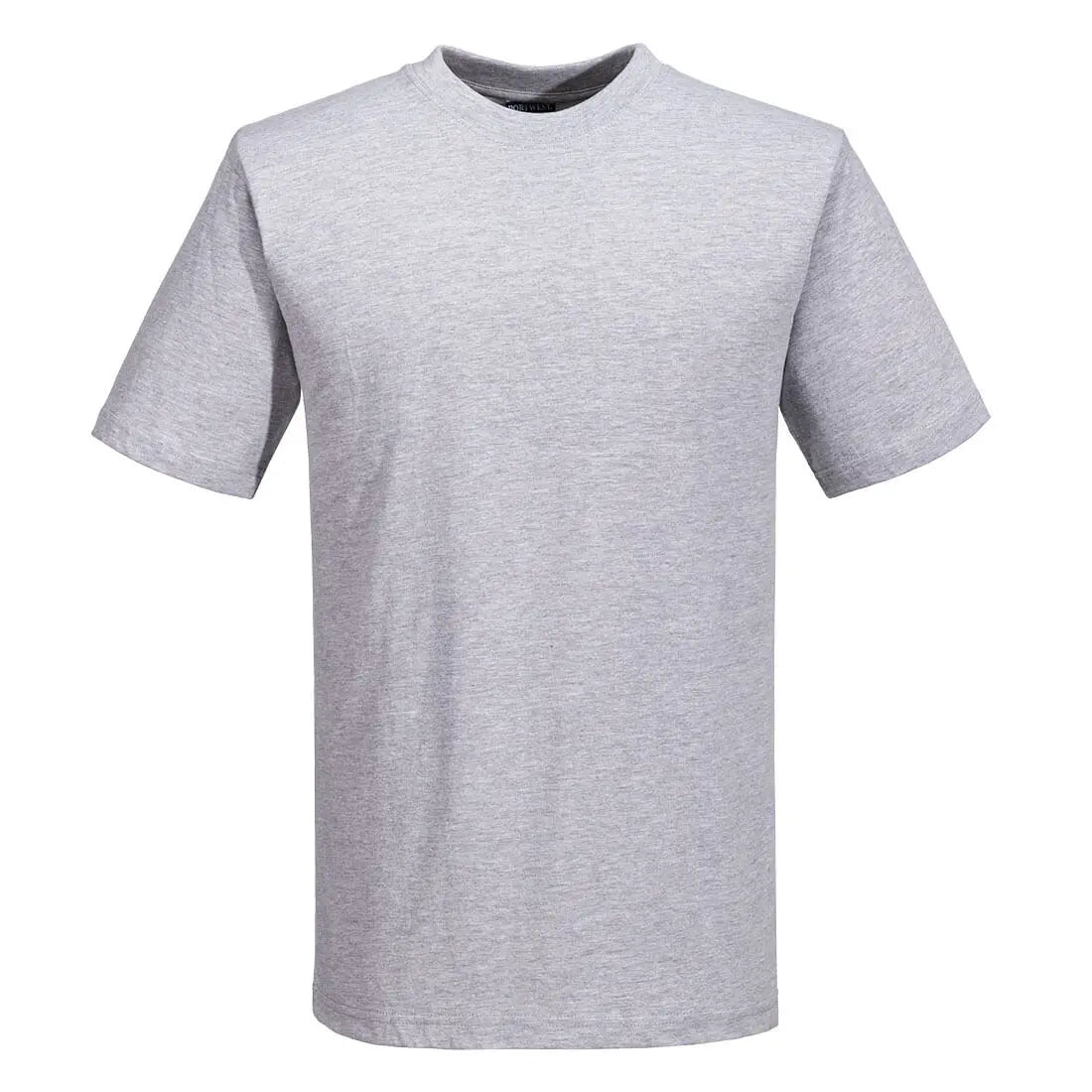 Portwest Turin Premium T-Shirt S/S - b195 - Heather Grey - Customisable T-Shirts
