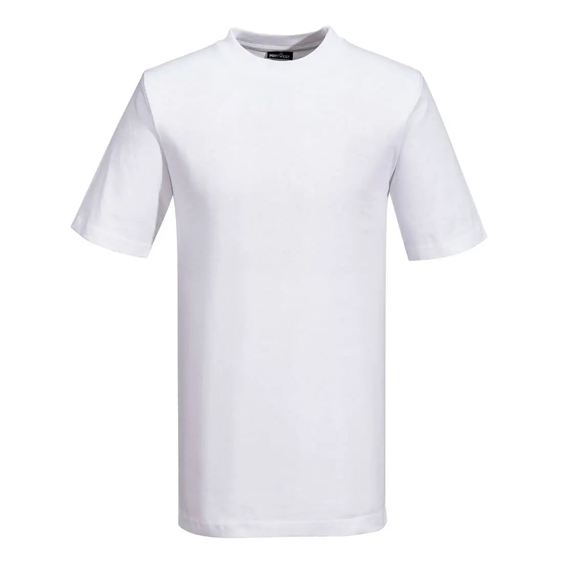 Portwest Turin Premium T-Shirt S/S - b195 - White - Customisable T-Shirts