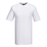 Portwest Turin Premium T-Shirt S/S - b195 - White - Customisable T-Shirts