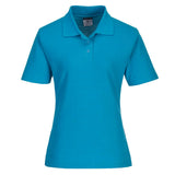 Portwest Naples WomenS Polo Shirt SS B209 - Aqua - Customisable Polos