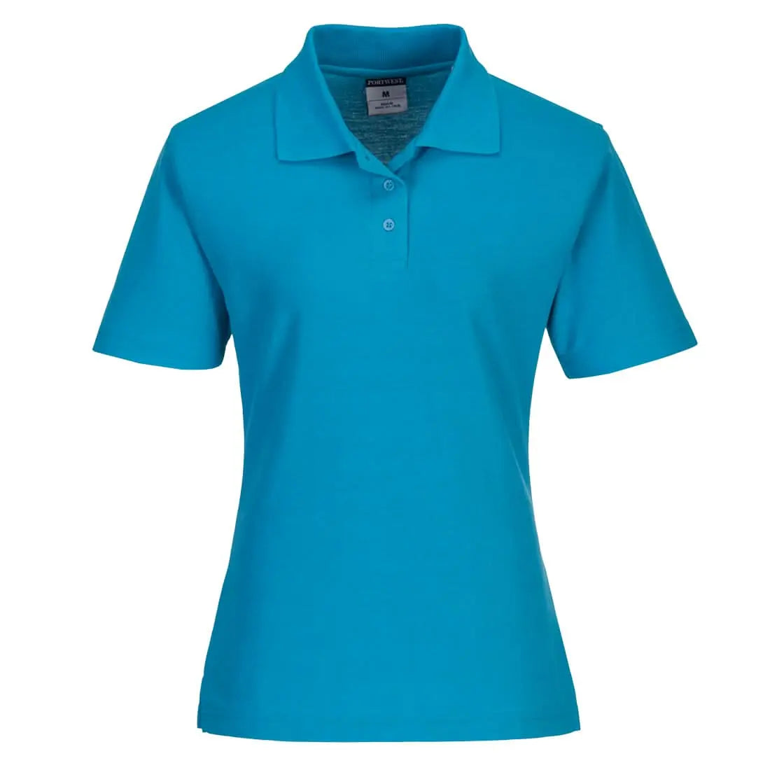 Portwest Naples WomenS Polo Shirt SS B209 - Aqua - Customisable Polos